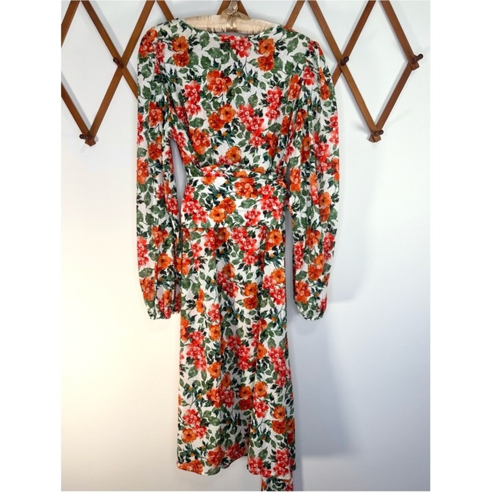 Loud Bodies Floral Cotton Swiss Dot Midi Dress - XXL - Cottagecore
